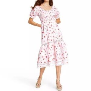 LoveShackFancy/Target collab White and Pink Floral Dress